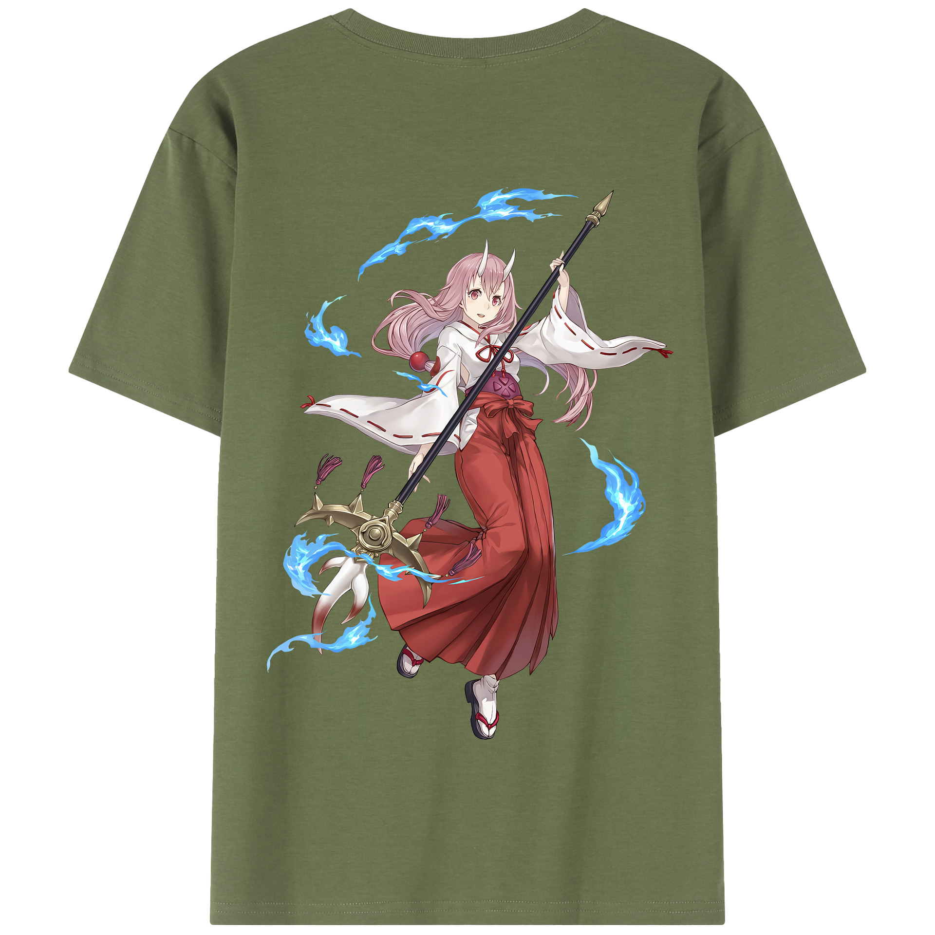 （画像用） 転スラ Regarding Reincarnated to Slime 綿100％半袖Tシャツ（背面プリント）